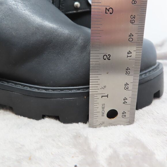 Karl Lagerfeld Paris Milla Embellished Rhinestone 8.5M Leather Tall Riding Boots - Picture 12 of 16